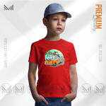 Vintage Bus Kids Graphic  T-Shirt Made With Premium Cotton Unisex Round Neck Short Sleeve