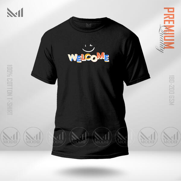 Welcome Graphic T-Shirt Made With Premium Cotton Unisex Round Neck Short Sleeve