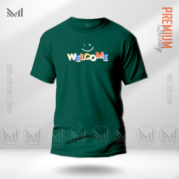 Welcome Graphic T-Shirt Made With Premium Cotton Unisex Round Neck Short Sleeve