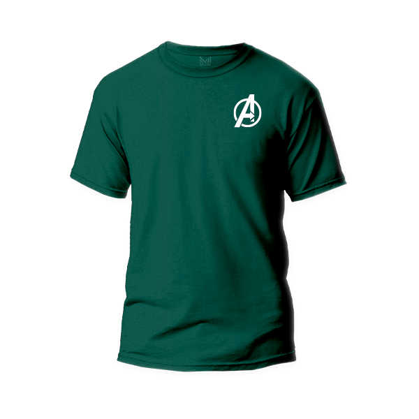 Avengers A logo t shirt premium cotton unisex round neck short sleeve