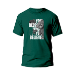 You Become What You Believe Graphic Design T-Shirt Premium Cotton Neck Round Short Sleeve