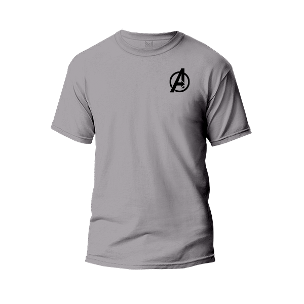 Avengers A logo t shirt premium cotton unisex round neck short sleeve