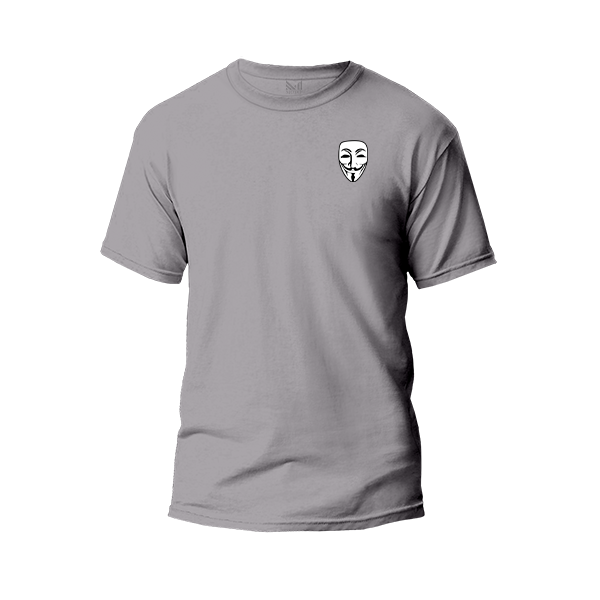 Anonymous logo t-shirt premium cotton unisex round neck short sleeve t-shirt