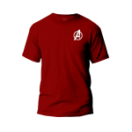 Avengers A logo t shirt premium cotton unisex round neck short sleeve