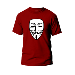 Anonymous graphic t-shirt premium cotton unisex round neck short sleeve t-shirt