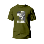 You Become What You Believe Graphic Design T-Shirt Premium Cotton Neck Round Short Sleeve