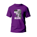 You Become What You Believe Graphic Design T-Shirt Premium Cotton Neck Round Short Sleeve