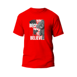 You Become What You Believe Graphic Design T-Shirt Premium Cotton Neck Round Short Sleeve