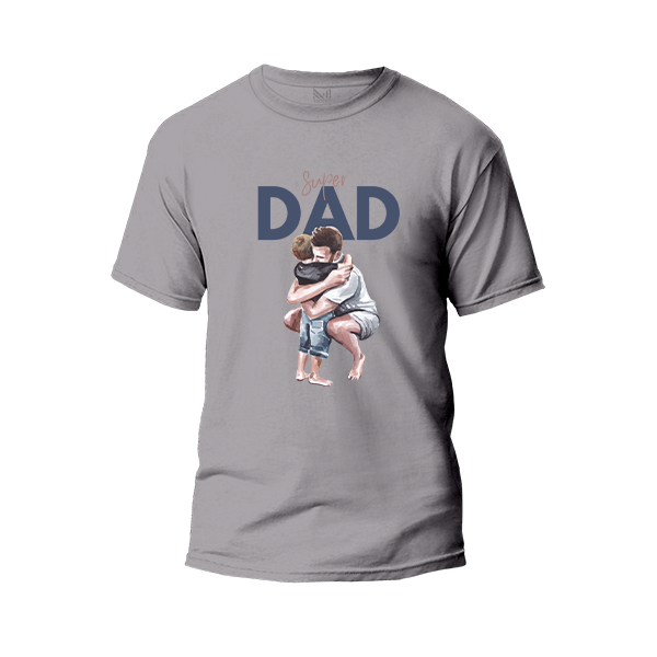 Super DAD Graphic T-Shirt Made With Premium Cotton Unisex Round Neck Short Sleeve