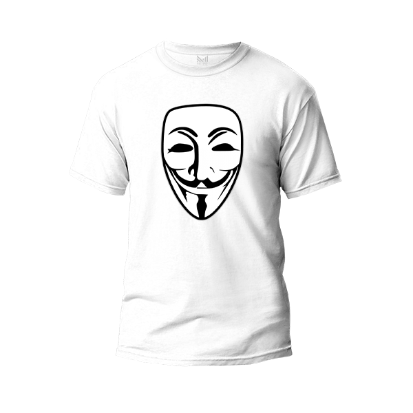 Anonymous graphic t-shirt premium cotton unisex round neck short sleeve t-shirt